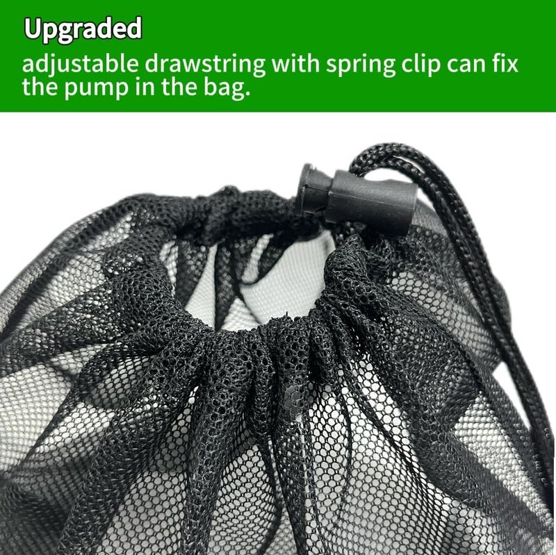 IWBOTQ 2 Pcs 11.8" x 15.7" Pond Pump Cover, Pond Pump Filter Bag, Black Media Bag Large Pump Mesh Bag for Outdoor Water Ponds Filters, Water Filter Pump, Outdoor Ponds, Garden, Swimming Pool (2 Pack) - Image 4